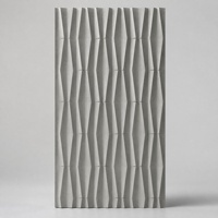 Panneau mural en PU géométrique 3D léger, imitation pierre, moderne, à lignes ondulées, imperméable, pour hôtel, maison, salle de sport
