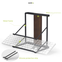 SAMDI alliage d'aluminium clavier d'ordinateur support support plateau clavier Riser support