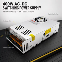 Sortie d'usine 400W Alimentation 12Volt 30amp DC Source 220V/110V AC 50/60Hz