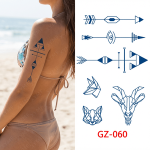 <span class=keywords><strong>Tatouage</strong></span> temporaire longue durée à base de jus végétal, respectueux de la peau, petits autocollants minimalistes pour doigts, décoration quotidienne pour filles - Product Image 3