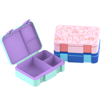 Vente en gros d'usine : la dernière boîte à bento réutilisable en plastique sans BPA, imprimée, scellée et compatible micro-ondes pour enfants