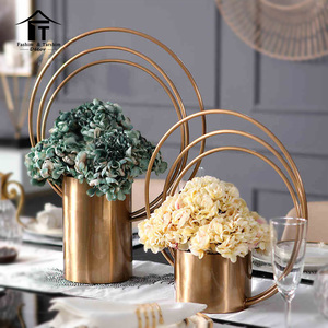 Indian wedding decoration wedding items Gold <span class=keywords><strong>table</strong></span> center pieces rustic decoration for wedding accessories flower - Product Image 1