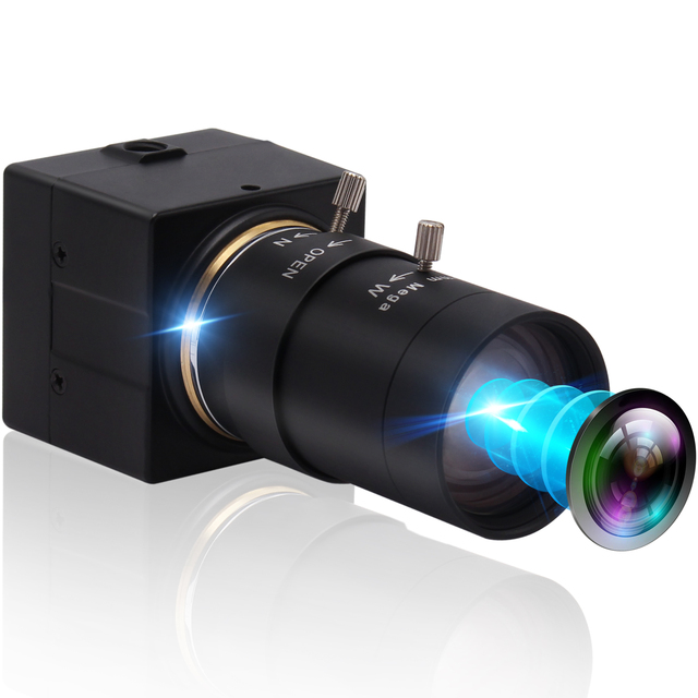 ELP Camera 4K USB 2.0 with MIC UHD Web Camera with IMX415 Sensor, 10XZoom Plug and Play USB Computer Webcam for Laplap PC