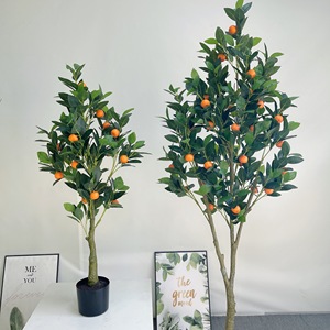 ต้นส้มแมนดารินขนาดเล็กต้นส้มประดิษฐ์พลาสติกสีส้มส้มส้มขนาดเล็กสำหรับตกแต่ง - Product Image 3