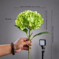 Fleur artificielle en latex à toucher réel, hortensia, pour décoration de centre de table de mariage