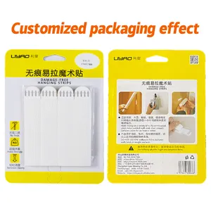 Medium And Large Picture Hanging Strips Hook And Loop Tape With Removable Adhesive Damage Free Strips For Photo Frame Hanging