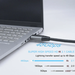 สาย HDMI 8K สำหรับ Xiaomi <span class=keywords><strong>Mi</strong></span> <span class=keywords><strong>box</strong></span> 8K/60Hz 4K/120Hz 48Gbps สายเคเบิลดิจิตอลสำหรับทีวี PS4 PS5แล็ปท็อปจอมอนิเตอร์ - Product Image 6