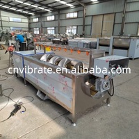VBJX Machine à laver et à éplucher industrielle pour le nettoyage des fruits, des carottes, des pommes de terre, des pommes de terre et de l'ail