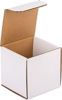 Boîtes postales blanches ondulées simples recyclées écologiques personnalisées