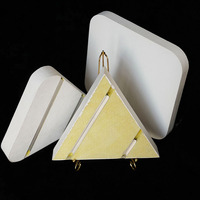 Panneau acoustique triangulaire en fibre de verre 600x600mm 50mm, panneau absorbant le son pour studio de musique