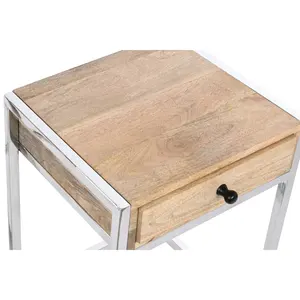 <b>SIDE</b> <b>TABLE</b> SET of 2 MANGO 45.5X41X66.5 <b>with</b> <b>DRAWER</b> - Product Image 3