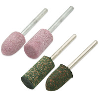 100 pièces polissage polissage roue laine feutre mandrin monté tête de meulage Bits meuleuse têtes pour Dremel outil rotatif accessoires