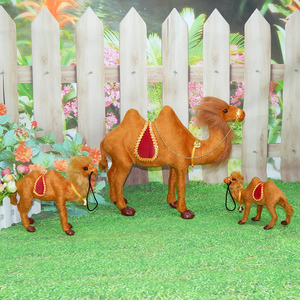 Wild Life modello animale simulazione piccolo cammello peluche ornamenti per bambole artigianato cammello giocattolo bambola simulazione realistico piccolo cammello - Product Image 4