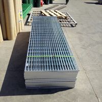 Grille industrielle robuste en acier galvanisé, acier inoxydable et alliage d'aluminium, anti-corrosion, pour sols de villas et bureaux