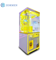 Máquina de grúa de garras comercial personalizable Zormen operada con monedas, atrapapremios para salas de juegos