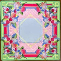 Tapis de mahjong américain impressionniste à motif floral rose, 31,5 pouces, couverture de table en caoutchouc antidérapante, Charleston, imperméable et pliable