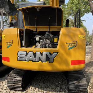 Excavadora de cadenas Sany SY75C amarilla con control inteligente, equipo de construcción hidráulico - Product Image 2