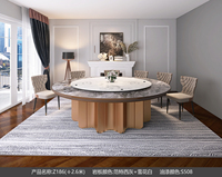 2023 nouvelle version conception multifonction moderne paresseux Suzy avec petite marmite individuelle grande table à manger ronde