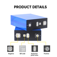 Baterai LiFePO4 Prisma 3.2V 314Ah Kelas 3.2V, 10000 Siklus, 72x174x208mm, Sistem Penyimpanan Energi Surya EV, Paket Baterai ESS
