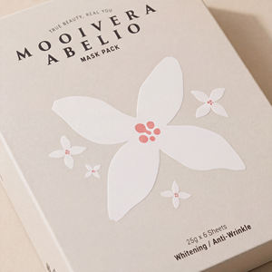 Mooivera Abelio - Paquete de 10 Mascarillas Faciales Coreanas Veganas Halal para Piel Sensible y Grasa, Blanqueadoras, Antienvejecimiento e Hidratantes - Product Image 4