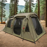 Prix personnalisé d'usine 5-10 personnes énorme tente de camping gonflable à air spatial