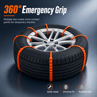 Attaches de câbles en nylon PA66 résistantes au froid, attaches de câbles robustes pour camionnettes légères, traction des roues, utilisation en cas d'urgence sur le sable et la boue