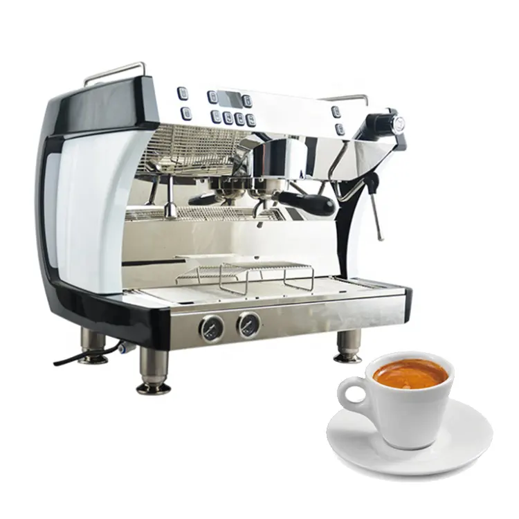 China Fabrik OEM Cappuccino Kaffee maschine/Doppel gruppe Kaffee maschine