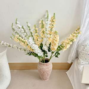 Flores Artificiales de Delphinium de Seda, Blancas, Amarillas, Rosas, Azules, Moradas, para Decoración de Bodas y Hogar, Accesorios de Fotografía, Alta Simulación, Reutilizables - Product Image 2