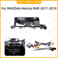 Kit de panneaux de tableau de bord multimédia pour autoradio Android avec écran de 12,3 pouces pour Mazda CX-5 CX-4 CX-8 AXELA Atenza MAZDA3 MAZDA6