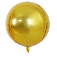 Ballon gonflable 22 pouces sphère de couleur Pure ballon rond en aluminium 4D ballon en aluminium pour ballons décoration de fête