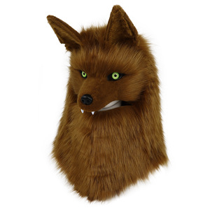 Disfraz de <span class=keywords><strong>Cosplay</strong></span> de <span class=keywords><strong>Anime</strong></span> con Capucha de Cabeza Completa de Lobo de Peluche para Adultos, Ideal para Conveniones y Eventos Otoñales - Product Image 4