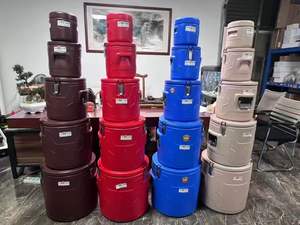 Chauffe-Plats Cylindrique Résistant aux Chocs, Ensemble de 5 Pièces, Conteneur Thermique 80L pour Services de Traiteur Professionnels et Équipements Hôteliers - Product Image 2