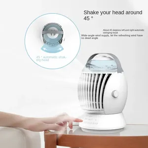 Nuevo <span class=keywords><strong>ventilador</strong></span> de aire acondicionado de verano Nano niebla <span class=keywords><strong>nebulizador</strong></span> humidificador <span class=keywords><strong>ventilador</strong></span> cabeza oscilante <span class=keywords><strong>ventilador</strong></span> de refrigeración de circulación de aire de escritorio - Product Image 2