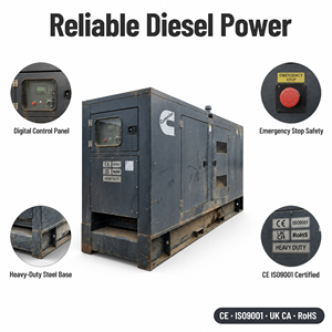 Generador Diésel con Motor Cummins Weichai Original de 40KW 50KVA 100KW 125KVA 150KVA con Certificaciones EAC EPA CE SONCAP SGS UKCA ROHS para Centro de Datos - Product Image 2