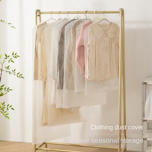 Sacchetti di abbigliamento in plastica trasparente trasparente trasparente trasparente sacchetti per abiti riutilizzabili per la conservazione dell'armadio - Product Image 1