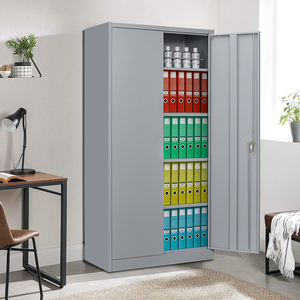 Hot bán 2-cửa văn phòng hiện đại kim loại lưu trữ tập tin Tủ 4-kệ Tủ hồ sơ nhà kho hội thảo thép bền - Product Image 3