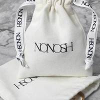 Sac à Cordon en Coton Biologique Éco-responsable, Pochette en Coton, Taille Personnalisée, Logo Personnalisé, Emballage Accepté