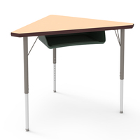Cartmay Mobilier scolaire moderne Ensemble bureau et chaise en bois à coque en plastique à hauteur réglable