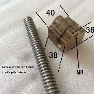 C6132/C6140A1 accessori per tornio a vite centrale gruppo dado a vite 590/620MM diametro esterno 16 denti passo 4 filettatura sinistra - Product Image 4