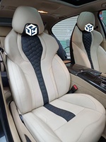 Accessoires intérieurs de voiture : Sièges baquet sport racing personnalisables avec revêtement en cuir et assise en mousse pour BMW F30 F80 F10 M3 M5 – Amélioration