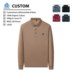 Camisa Formal de Negocios para <span class=keywords><strong>Hombre</strong></span>, Manga Larga, Anti-Pilling, con Logotipo Personalizado, Estilo Minimalista Casual para Oficina/Traslados - Product Image 1