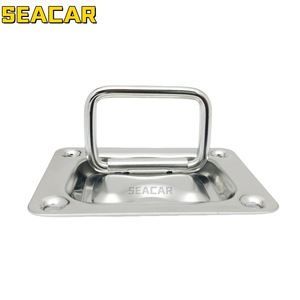 Seacar Stainless Steel 304 Deck Handle Boat <b>Yacht</b> Accessory Pull Ring 76x57mm - Product Image 3