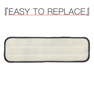 Commercial Products <b>Mop</b> Head for Microfiber Damp <b>Mop</b> Blue Heavy-Duty Single Sided Cleaning Cloth for Hardwood Tile - Product Image 2