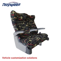 Siège de bus de luxe Aero pour mini-bus et bus standard - Matériel en tissu - Design de style montagnes russes - Angle réglable - Imperméable et sécurisé