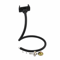 Support de téléphone et tablette pour canapé avec tête sphérique de 17 mm, col de cygne flexible, support de diffusion en direct avec rotation à 360° °   Bras métallique flexible recouvert de silicone
