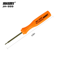 Jeu de mini tournevis 5-en-1 JM-999, embouts Phillips, Torx, plat, finition chromée, manche en plastique, outil de réparation portable pour bricolage et OEM
