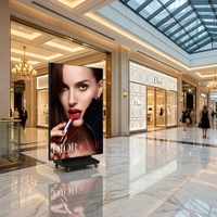 Affichage LED vertical P1.5 P1.8 P2.5, affichage LED pliable pour intérieur, affichage LED de type totem, mur vidéo pour salles de conférence