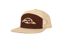 Gorras Snapback estructuradas de 7 paneles OEM logotipo bordado personalizado sombrero de camuflaje del desierto gorras de camionero de malla de camuflaje de algodón/poliéster