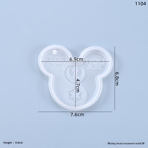 Early Riser DIY Cristal Résine Moule Ensemble Multi-Design Pendentif Porte-clés Silicone Moules En Gros pour La Fabrication De Bijoux - Product Image 2