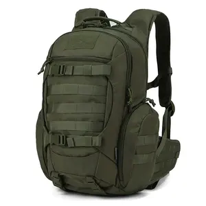 Custom Army Green Tactical Backpack With Molle Webbing For Outdoor Sports